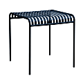 Eurostyle Enid Steel Outdoor Table, 29-1/2"H x 28"W x 28"D, Dark Blue
