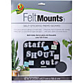 Duck Brand Felt Mounts Self Sticking Unframed Bulletin Board, 23" x 18", Black 1 thumbnail image
