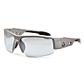 Ergodyne Skullerz® Safety Glasses, Dagr, Matte Gray Frame, Indoor/Outdoor Lens