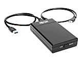Tripp Lite Dual-Bay USB 3.0 SuperSpeed to 2.5 in. SATA III Portable Hard Drive RAID Enclosure with UASP Support - Storage enclosure - 2.5" - SATA 6Gb/s - RAID 0, 1, JBOD - USB 3.0 - black 1 thumbnail image
