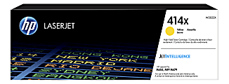 HP 414X High-Yield Yellow Toner Cartridge, W2022X