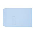 LUX #9 1/2 Open-End Window Envelopes, Top Left Window, Self-Adhesive, Baby Blue, Pack Of 500