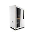 Nook POD Solo Single Person Workspace Pod, White/Gray, 77"H x 40"W, NOOK0065W 1 thumbnail image