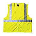 Ergodyne GloWear® Safety Vest, 8210Z Economy Mesh Type-R Class 2, 2X/3X, Lime
