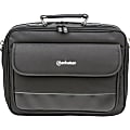 Manhattan Empire II 15.6" Laptop Briefcase, Black - Top Load, Fits Most Widescreens Up To 15.6"