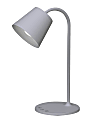 Realspace™ Kessly LED Desk Lamp With USB Port, 17"H, Gray