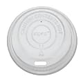 Karat Earth Dome Sipper Lids For 8 Oz Cups, White, Pack Of 1,000 Lids