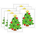 Eureka Paper Cut-Outs, Christmas Trees, 5-1/2” x 5-1/2”, 36 Cut-Outs Per Pack, Bundle Of 6 Packs 1 thumbnail image