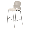 KFI Studios Imme Stacking Bar Stool, 44"H, Moonbeam/Silver