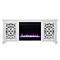 SEI Furniture Maldina Color-Changing Fireplace, 26-1/2”H x 58”W x 15”D, White 1 thumbnail image