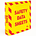 Avery® UltraDuty™ SDS Binder With Chain, 1-1/2" Slant Ring, Holds 375 Sheets, Yellow/Red 1 thumbnail image