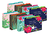 Barker Creek Tab File Folders, Letter Size, Petals & Prickles, Pack Of 24 Folders 1 thumbnail image