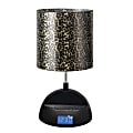 LighTunes Bluetooth® Speaker Desk Lamp, 15 1/4"H, Leopard Shade/Black Base