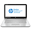 HP Pavilion TouchSmart 14-f000 14-f021nr 14" Touchscreen LCD Notebook - AMD A-Series A4-5000 Quad-core (4 Core) 1.50 GHz - 4 GB DDR3 SDRAM - 640 GB HDD - Windows 8 - 1366 x 768 - BrightView - Anodized Silver 1 thumbnail image
