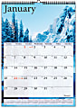 AT-A-GLANCE® Visual Organizer® 30% Recycled Wall Calendar, 12" x 17 1/8", January-December 2015