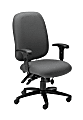 Mayline® 24-Hour High-Performance Armless Task Chair, Gray 1 thumbnail image