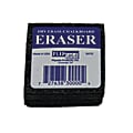 Flipside Student Erasers, 2"H x 2"W x 1"D, Black, 12 Erasers Per Class Pack, Pack Of 2 Class Packs