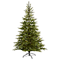 Nearly Natural North Carolina Spruce 84”H Artificial Christmas Tree With Bendable Branches, 84”H x 54”W x 54”D, Green