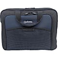 Manhattan Cologne 17" Laptop Briefcase, Black/Blue