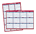AT-A-GLANCE® 1-Year Academic Erasable/Reversible Wall Planner, 48 3/8" x 32 3/8", July 2014-June 2015