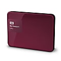 WD My Passport™ Ultra 2TB Portable External Hard Drive, USB 3.0/2.0, Wild Berry