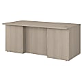 Bush Business Furniture Office 500 72"W Executive Desk, Sand Oak, Standard Delivery