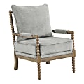 Office Star™ Fletcher Spindle Chair, Smoke/Rustic Brown 1 thumbnail image
