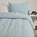 Dormify Cleo Arched Matelassé Duvet And Sham Set, Full/Queen, Light Blue