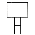 Metal Frame For Custom Outdoor Signs, 20" x 28", Black