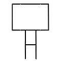 Metal Frame For Custom Outdoor Signs, 20" x 28", Black 1 thumbnail image