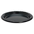 Genuine Joe Round Plastic Black Plates - 125 / Pack - 9" Diameter Plate - Plastic - Serving - Disposable - Black - 500 Piece(s) / Carton 1 thumbnail image