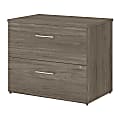 Bush Business Furniture Office 500 35-2/3"W x 23-1/3"D Lateral 2-Drawer File Cabinet, Modern Hickory, Standard Delivery - Partially Assembled 1 thumbnail image