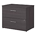 Bush Business Furniture Office 500 35-2/3"W x 23-1/3"D Lateral 2-Drawer File Cabinet, Storm Gray, Standard Delivery - Partially Assembled 1 thumbnail image