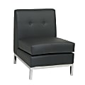 Office Star™ Wall Street Armless Chair, Black 1 thumbnail image