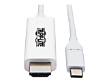 Tripp Lite USB C to HDMI Adapter Cable USB 3.1 Gen 1 4K 60Hz M/M USB-C White 9ft - Video cable - HDMI male to 24 pin US - U444009H4K6WE 1 thumbnail image