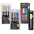 Marvy Uchida Bistro Chalk Markers, Chisel, Fine & Broad Tips, Assorted Colors, Pack Of 13 Pens 1 thumbnail image