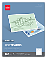 Office Depot® Brand Inkjet/Laser Post Cards, 4 1/4" x 5 1/2", Bright White, Pack Of 200