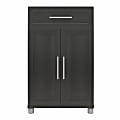 Ameriwood Home Systembuild Evolution Camberly 24"W Framed 2-Door 1-Drawer Storage Cabinet, Black Oak 1 thumbnail image