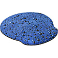 Allsop® Memory Foam Mouse Pad, 0.25"H x 9.75"W x 11.5"D, Raindrop Blue