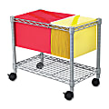 Safco Wire Mobile File, 20 1/2"H x 14"W x 24"D, Gray 1 thumbnail image