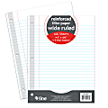 C-Line Reinforced Filler Paper, 8” x 10-1/2”, Wide Rule, 100 Sheets Per Ream, White, Pack Of 36 Reams 1 thumbnail image