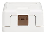 Eaton Tripp Lite Series Surface-Mount Box for Keystone Jack - 1 Port, White - Surface mount box - white - 1 port