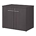 Bush Business Furniture Office 500 36"W Storage Cabinet With Doors, Storm Gray, Standard Delivery 1 thumbnail image