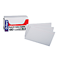 Oxford® Index Card Tray Pack, Ruled, 3" x 5", White, Pack Of 180