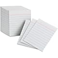 Oxford® Half-Size Index Cards, Ruled, 3" x 2 1/2", White, Pack Of 200