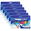 Prang® Ambrite Paper Chalk, 3-3/16" x 7/16", Assorted Colors, 12 Pieces Per Box, Pack Of 6 Boxes