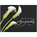 JAM Paper® Sympathy Card Set, Deepest Sympathy, Set Of 25 Cards And 25 Envelopes