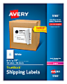 Avery® Permanent Full-Sheet Labels, 5165, Laser, 8 1/2" x 11", White, Box Of 100 1 thumbnail image