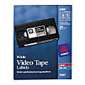 Avery® Laser Video Tape Labels, White, Box Of 50 1 thumbnail image