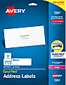 Avery® Easy Peel® Address Labels With Sure Feed® Technology, 5261, Rectangle, 1" x 4", Matte White, Pack Of 500 1 thumbnail image